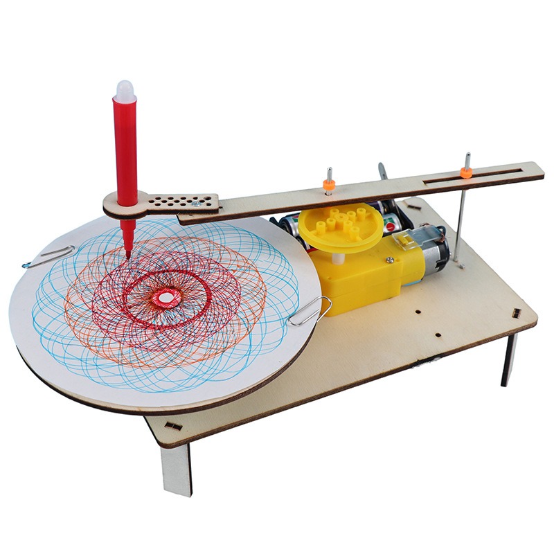 Science Project Robot - 1-3Pcs Mainan Robot Gambar Elektrik Kayu