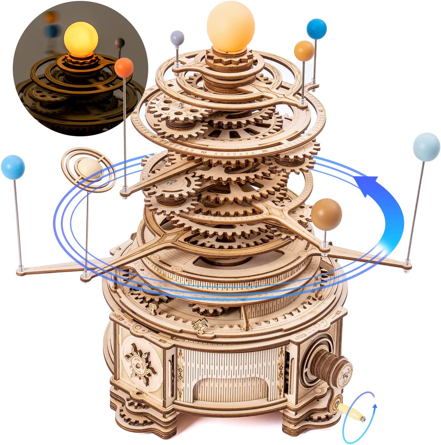 Solar System Orrery - Mainan Puzzle 3D Kayu ROKR –
