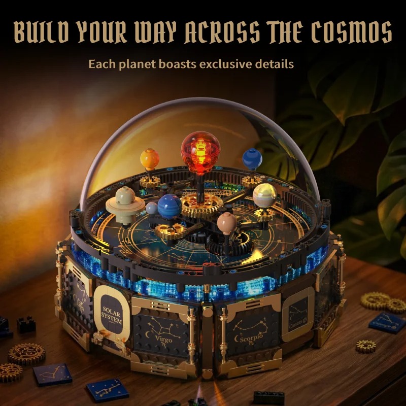 Set Blok Bangunan Kotak Musik  - Solar System Orrery ulasan dan harga