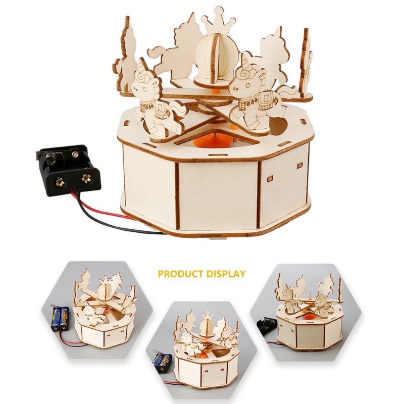 Set Model Kuda Putar Elektrik  - Science Project ulasan dan harga