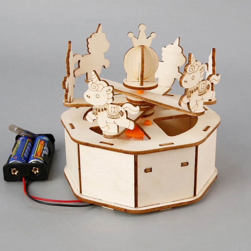 Set Model Kuda Putar Elektrik  - Science Project ulasan dan harga